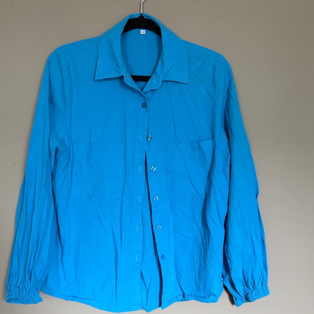 Blue Button-Up Jacket